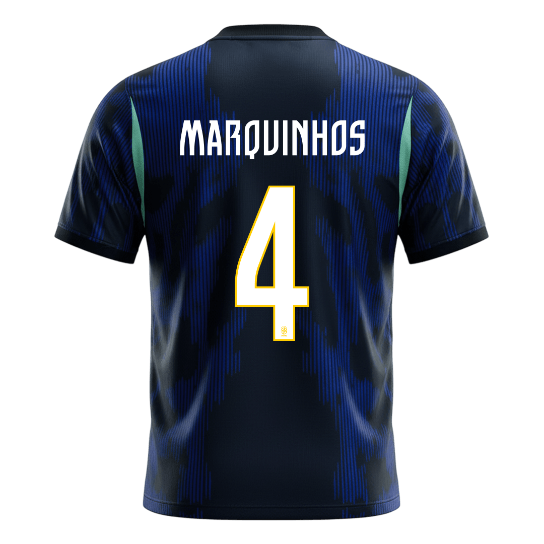 Brazil World Cup Udebanetrøje 2026 MARQUINHOS #4