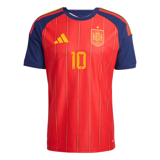 Spain World Cup Hjemmebanetrøje Spillerversion 2026 OLMO #10