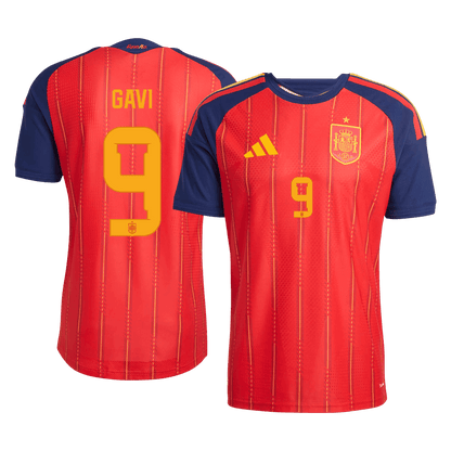 Spain World Cup Hjemmebanetrøje Spillerversion 2026 GAVI	 #9