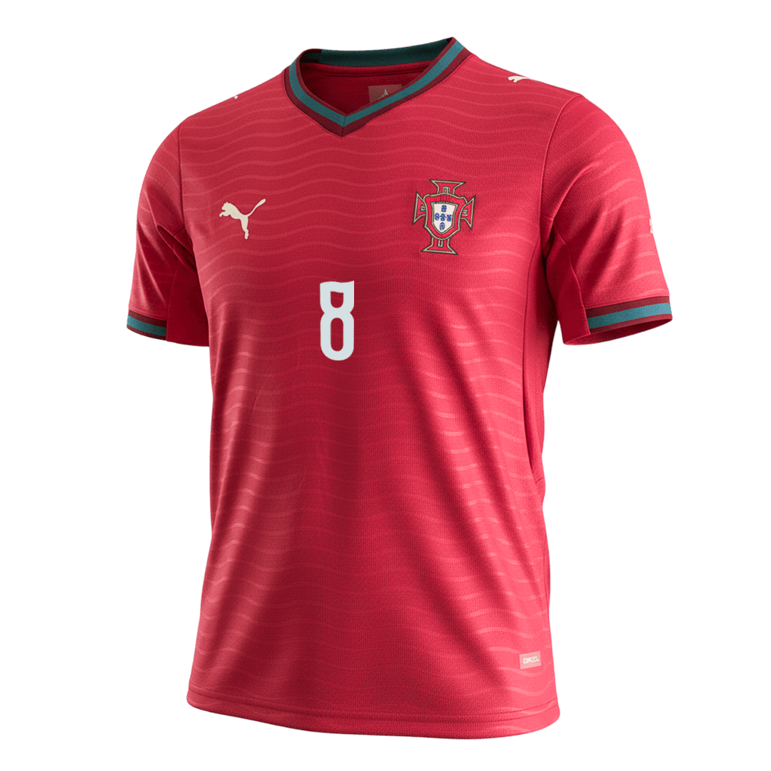 Portugal World Cup Hjemmetrøje 2026 B.FERNANDES #8