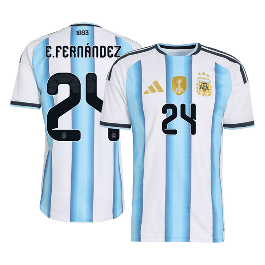 Argentina World Cup Hjemmebanetrøje Spillerversion 2026 E. FERNÁNDEZ #24