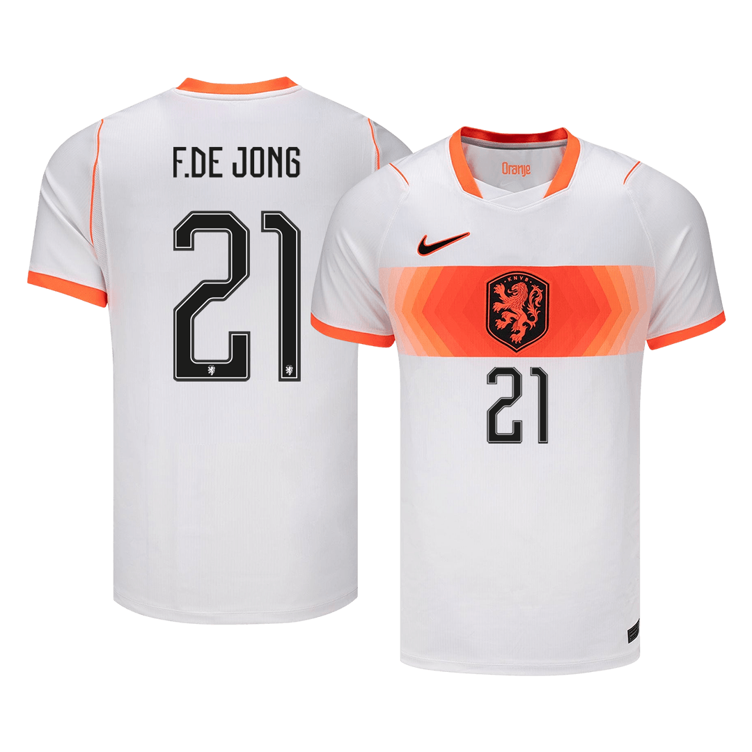 Netherlands World Cup Udebanetrøje 2026 F.DE JONG #21