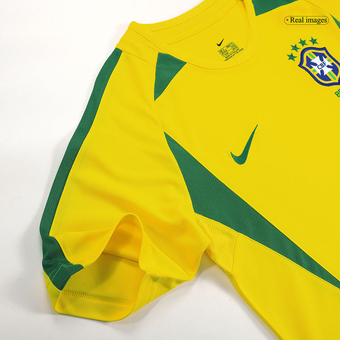 Brazil Retro Hjemmebanetrøje 2002/03 RONALDINHO #11