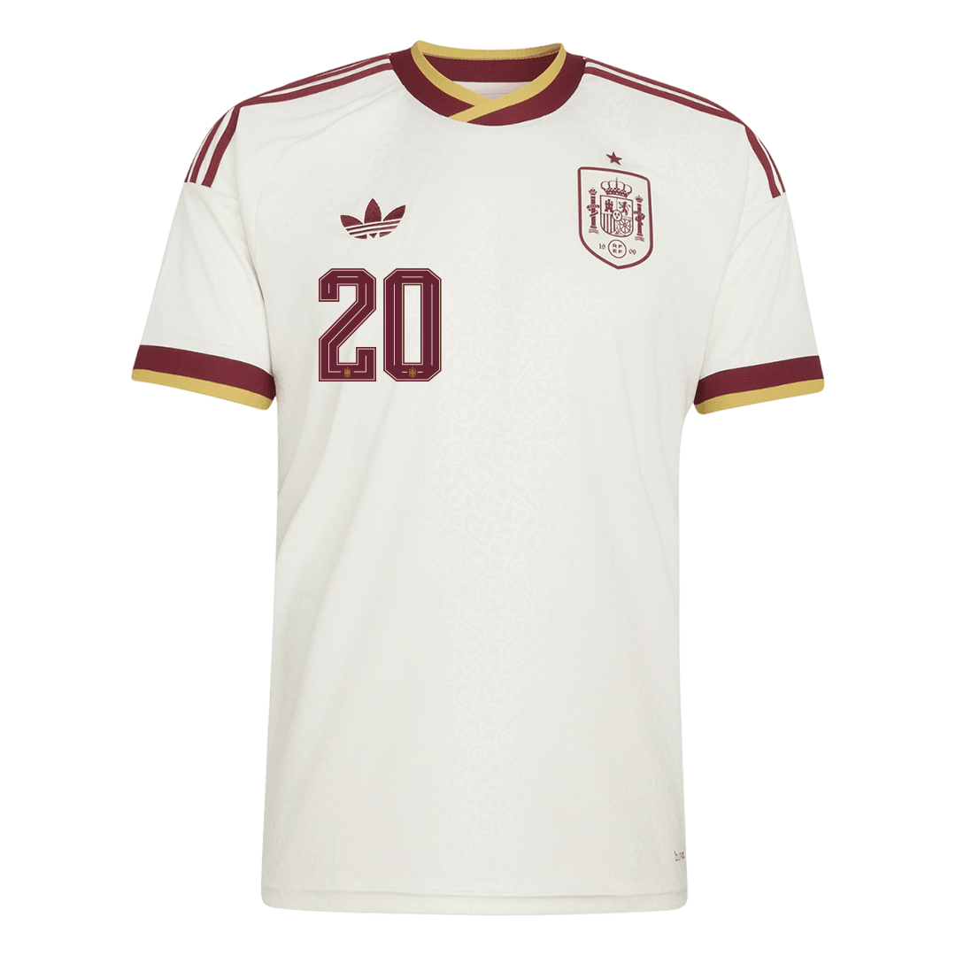 Spain World Cup Udebanetrøje 2026 PEDRI #20