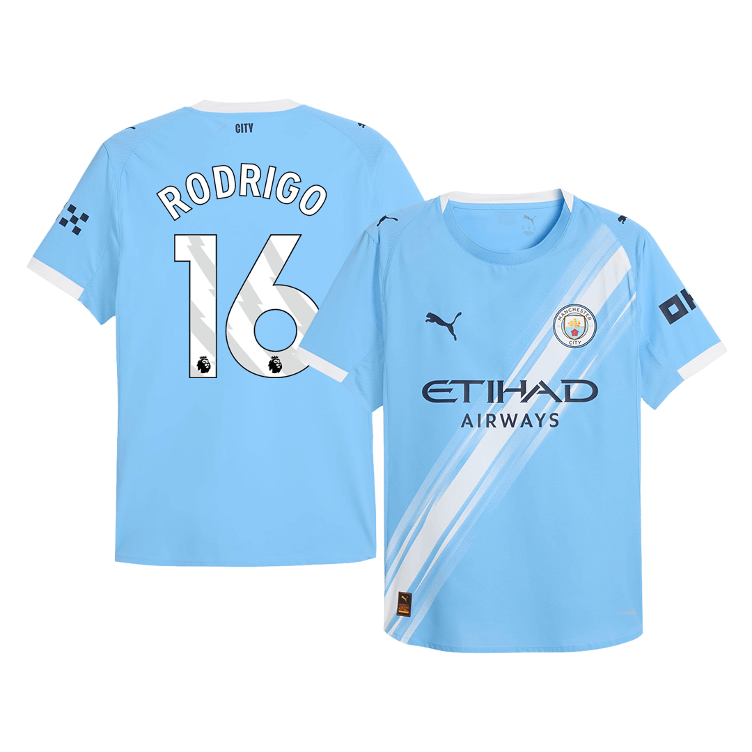 Manchester City Hjemmebanetrøje Spillerversion 2025/26 RODRIGO #16
