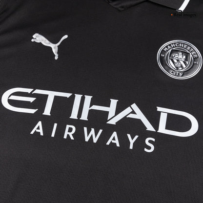 Manchester City Langærmet Udebanebanetrøje 2025/26