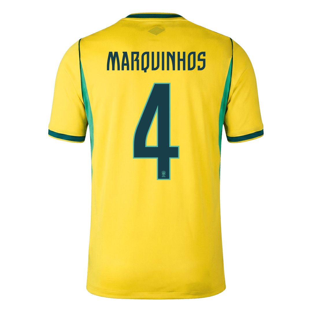 Brazil World Cup Hjemmetrøje 2026 MARQUINHOS #4