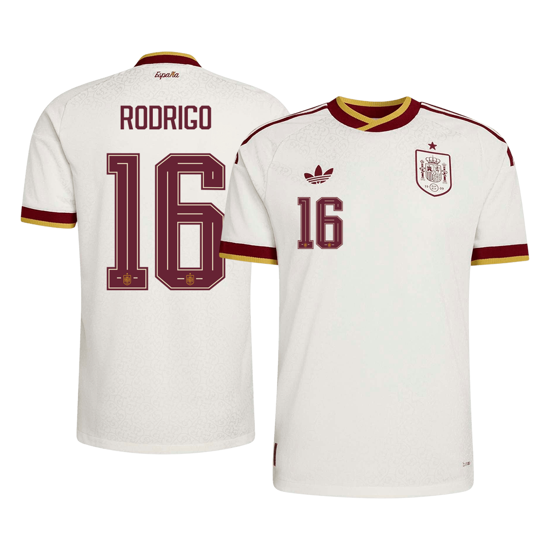 Spain World Cup Udebanebanetrøje Spillerversion 2026 RODRIGO #16