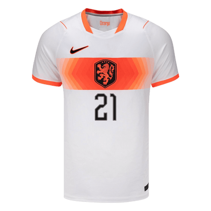 Netherlands World Cup Udebanetrøje 2026 F.DE JONG #21