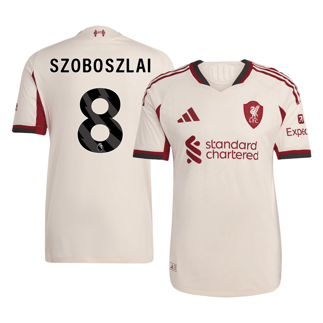 Liverpool Udebanebanetrøje Spillerversion 2025/26 SZOBOSZLAI #8