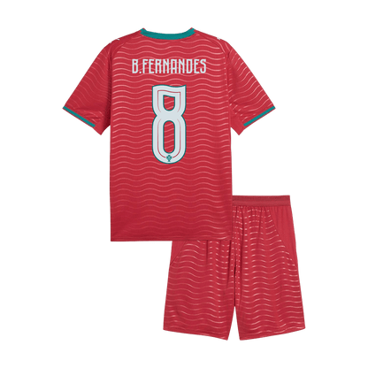 Portugal World Cup Hjemmesæt Børn 2026 B. FERNANDES #8 [PREMIUM]