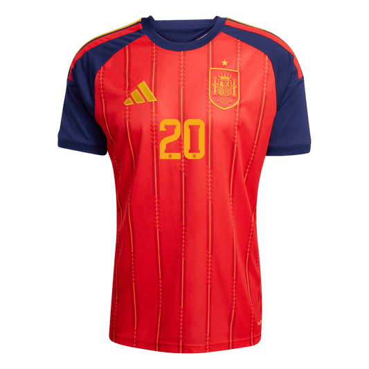 Spain World Cup Hjemmetrøje 2026 PEDRI #20 [PREMIUM]