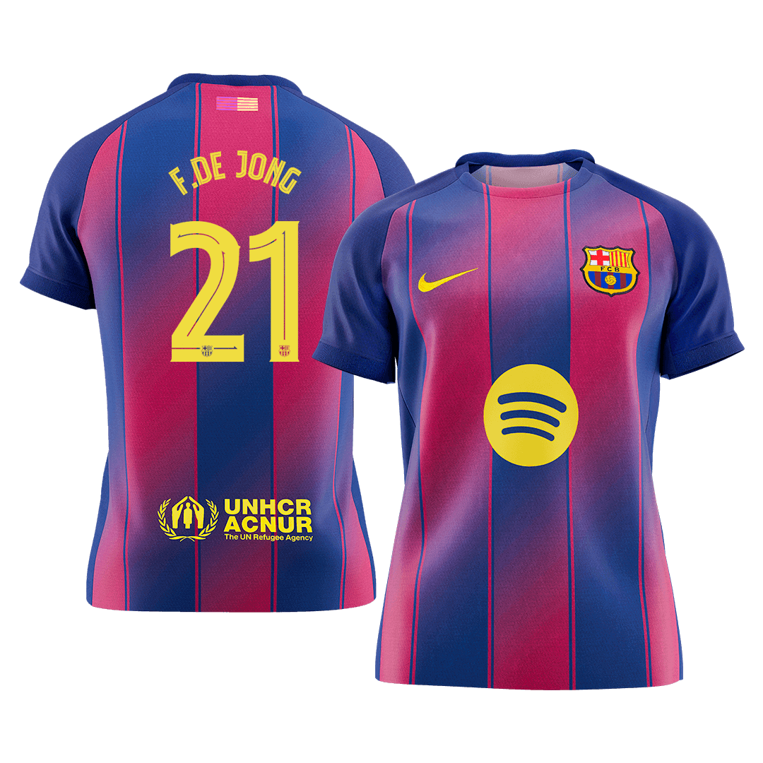 Barcelona Hjemmetrøje 2025/26 UCL F.DE JONG #21