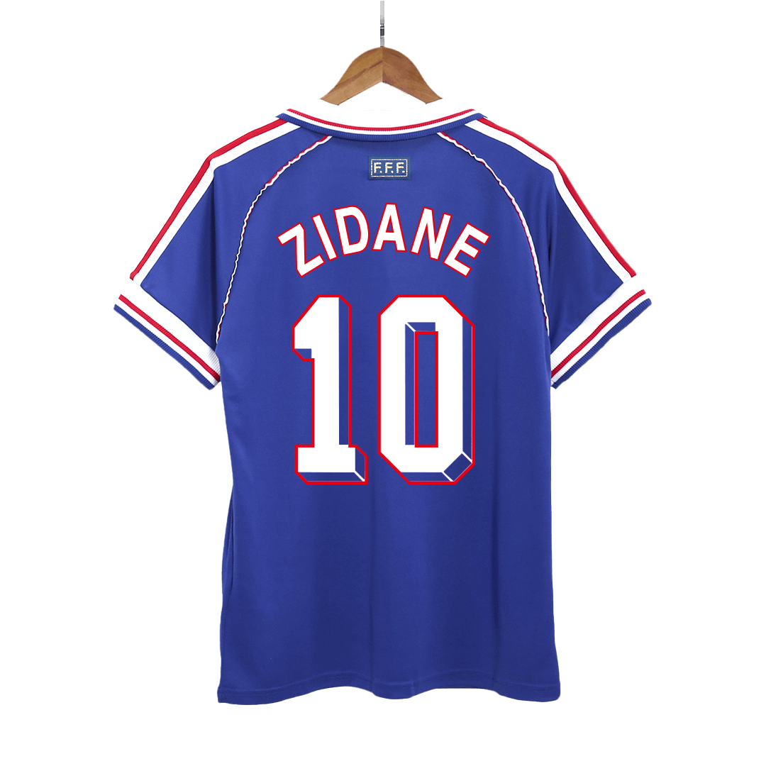 France World Cup Retro Hjemmebanetrøje 1998 ZIDANE #10