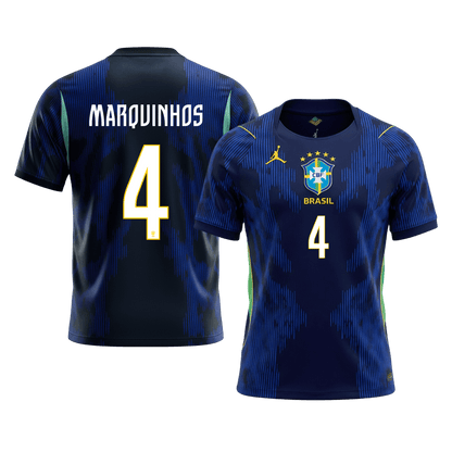 Brazil World Cup Udebanetrøje 2026 MARQUINHOS #4