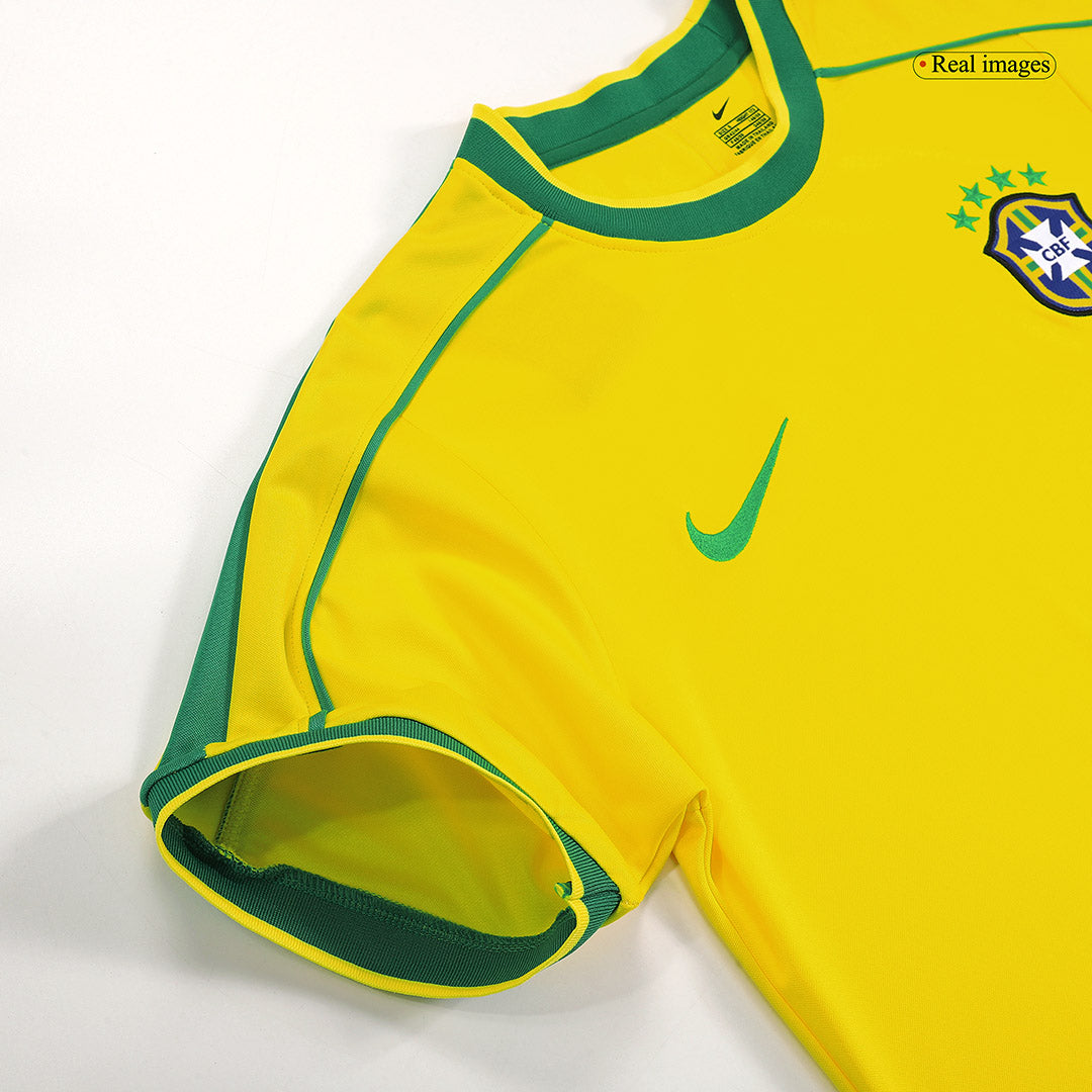 Brazil World Cup Retro Hjemmebanetrøje 1998 RIVALDO #10
