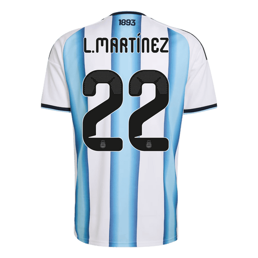 Argentina World Cup Hjemmetrøje 2026 L.MARTÍNEZ #22 [PREMIUM]