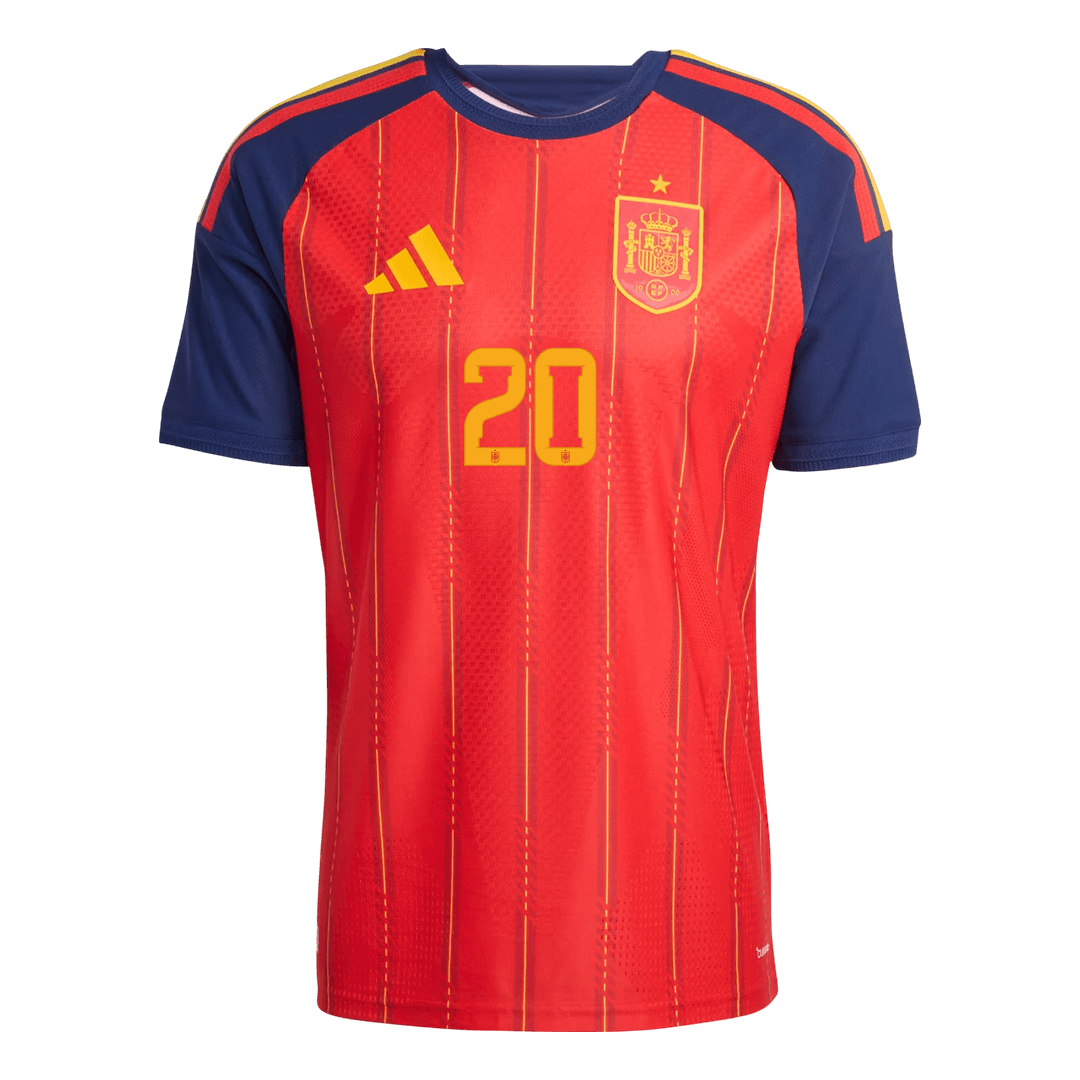 Spain World Cup Hjemmebanetrøje Spillerversion 2026 PEDRI #20
