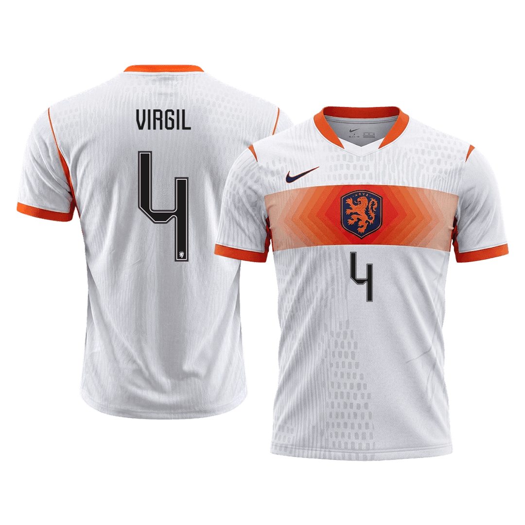 Netherlands World Cup Udebanebanetrøje Spillerversion 2026 VIRGIL #4