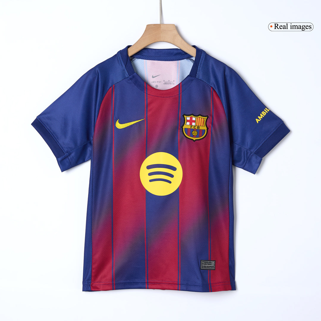 Barcelona Hjemmebanesæt Børn 3-dele 2025/26