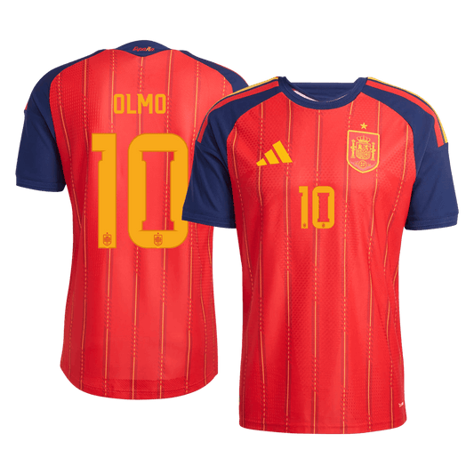 Spain World Cup Hjemmebanetrøje Spillerversion 2026 OLMO #10
